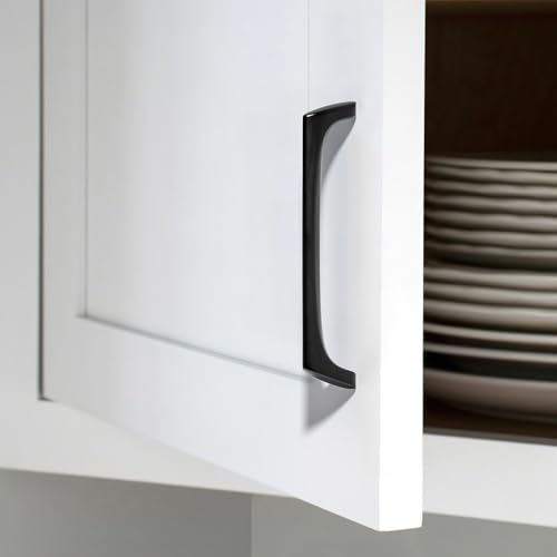 AVICCI 5 Pack Cabinet pulls-12.6"/320mm Mattle Black Modern Drawer Handles for Kitchen Cabinet Handles Batheroom Drawer Dresser Furniture Handware - color: Mattle Black, size: 12.6"(320mm)Hole Center-5Pcs