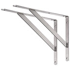 YUMORE 18 Inch Shelf Bracket, Heavy Duty L Bracket, 2 Pack - size: 18"(Soild)