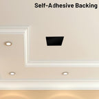 Sosation 6 Pack Ceiling Cover Plate Wall Hole Cover, Black, 7 Inch - color: Black, size: 7 Inch