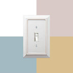 AmerTac 4040TTTDW Wall Plate, white - color: Distressed White, size: 3 Toggle