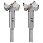 2pcs 28mm(1-3/32") Forstner Drill Bit Carbide Tipped 2 Flute - size: 28mm(1-3/32")