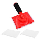 Handheld Paint Edger Tool with 2 Pads, 360° Rotating Trim Applicator