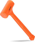 NEIKO 02849A 4 Lb Dead Blow Hammer, Neon Orange | Unibody Molded | Checkered Grip | Spark and Rebound Resistant - size: 4 Pound, style: Dead Blow