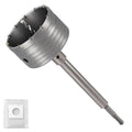 Professional 4-1/8" (105mm) Concrete Hole Saw 220mm SDS Plus & Dust Bag - size: 4-1/8" (105mm)