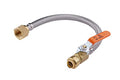 1piece EFIELD 18"L 3/4"Push-fit Valve Flexible Water Heater Connector - size: 18 Inch, style: 3/4''x3/4''