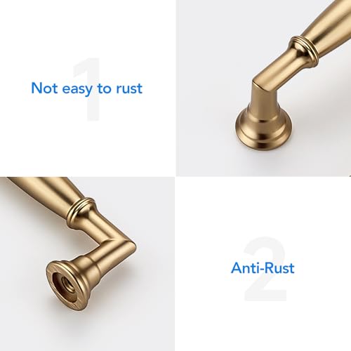 HOME EDIT Champagne Bronze Cabinet Handles 3-1/2 Inch Pulls 10 Pack - color: Champagne Bronze, size: 3-1/2 inches Hole Center