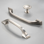 Brushed Nickel Cabinet Pulls 3-3/4 Inch Drawer Pulls 10 Pack 8222 - color: Brushed Nickel, size: 3-3/4 Inches, style: 10 Pack Arch Pull