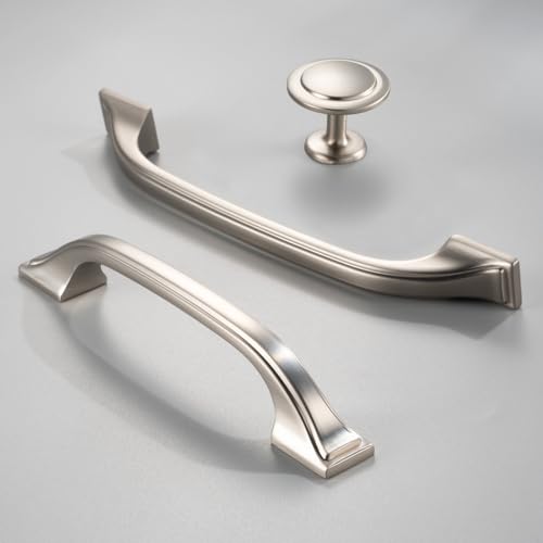 20 Pack Brushed Nickel Cabinet Pulls 3 Inch Silver Drawer Pull 8222 - color: Brushed Nickel, size: 3 Inches, style: 20 Pack Arch Pull