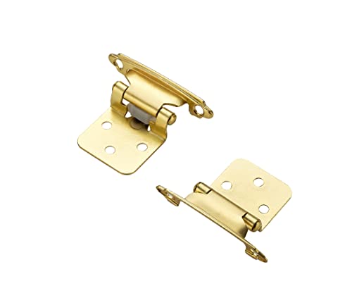 Ravinte Gold Cabinet Hinges, 1/2 Inch Overlay, 60 Pack (30 Pairs) - color: Gold
