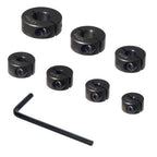 POWERTEC 7-Piece Metric Drill Bit Stop Collar Set (71492V) - style: 7PC Metric Drill Stop Set (3mm-12mm)