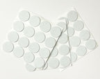 48 Pcs Self Adhesive 1" Round Felt Furniture Pads (White, 1") - color: White
