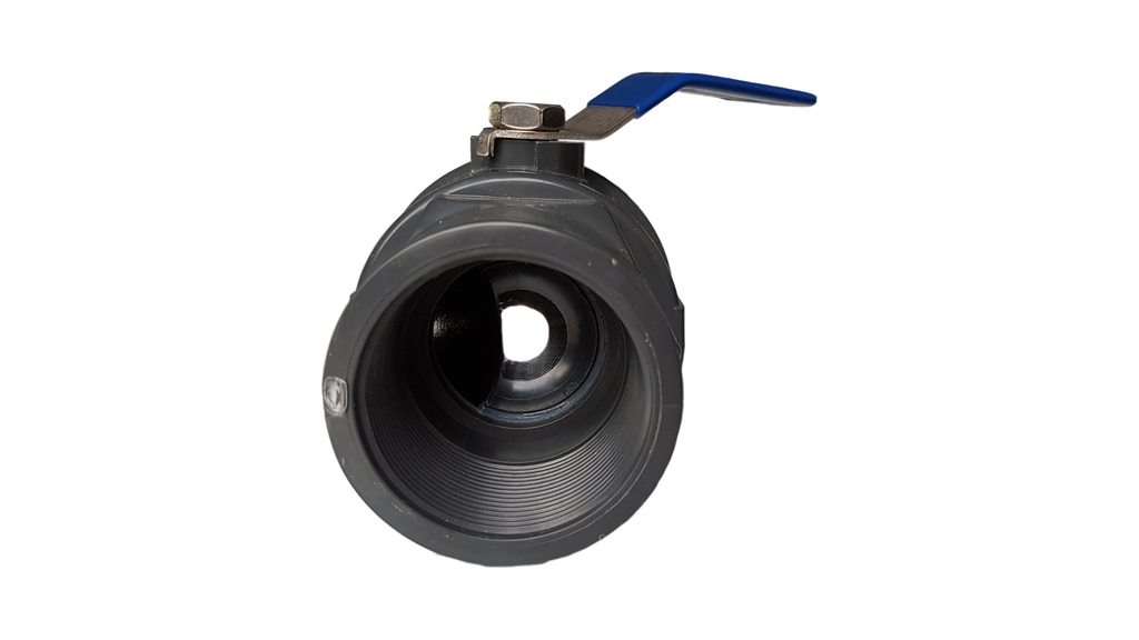 PP 1/2" BSPF Stopcock with Stainless Steel Ball Valve and Handle