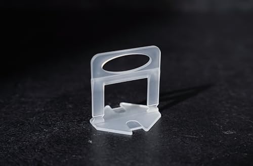 Tile Leveling System Clips- Tile Spacers Clips Tile Tools- Tile Installation Tools for Professional Ceramic Tile and Stone Installation. (500 Clips 1/8") - size: 500 Clips 1/8"