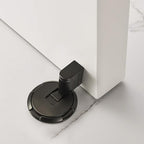 Magnetic Door Stopper, Windproof Floor Door Stop, 1 Pack - color: Matt Black