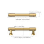 Asidrama Champagne Bronze Kitchen Cabinet Pulls,3.75 Inch,10 Pack - color: Champagne Bronze, size: 3.75" Hole Center