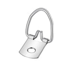 SHEUTSAN D Ring Picture Hangers, 1.25 Inch, 500 Pack with Screws, Single Hole Frame Hanging Hooks