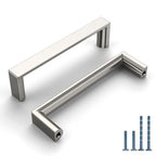 10 Pack 3.75 Inch Brushed Nickel Cabinet Pulls, Kitchen Hardware - color: Brushed Satin Nickel, size: 3.75"/96MM Hole Center, style: 10 Pack