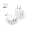 TROND Multi Plug Wall Outlet Extender 2 Pack, Small Outlet Splitter, White - color: White, size: 3 Prong, 2 Pack