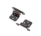 Ravinte Antique Copper Cabinet Hinges, 1/2 Inch Overlay, 60 Pack (30 Pairs) - color: Antique Copper