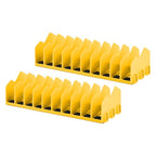 Pliers Organizer 2‑Pack, Expandable 20‑Slot Tool Rack - color: yellow