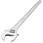 MAXPOWER 24" Adjustable Wrench, 2.4" Jaw Opening, Tapered Handle - size: 24"