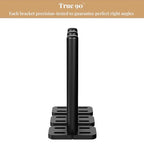 6pcs Wall Shelf Brackets Heavy Duty Floating Shelf Bracket Hidden,Invisible Black Shelving Brackets Decorative Floating Shelf Hardware Heavy Duty,Metal Shelf Support Bracket(4"-6pcs) - size: 4 inch-6pcs