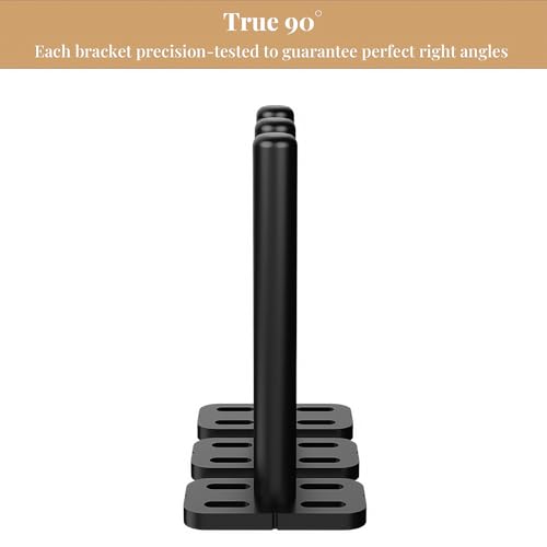 6pcs Wall Shelf Brackets Heavy Duty Floating Shelf Bracket Hidden,Invisible Black Shelving Brackets Decorative Floating Shelf Hardware Heavy Duty,Metal Shelf Support Bracket(4"-6pcs) - size: 4 inch-6pcs