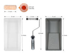 ROLLINGDOG 4 Inch Paint Roller Kit - color: Microfiber Roller With Tray