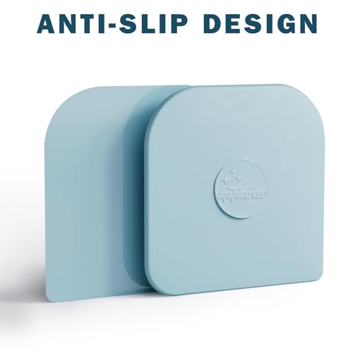 Pan Scraper, 5 Pcs Pot & Dish Scraper Plastic, Sturdy Scraper Kitchen Tool, Aqua (Pack of 2) - color: Aqua, size: 5 Pcs (Pack of 2)