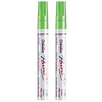 Overseas Light Green Paint Pens Permanent Markers, 2 Oil Based Makrers - color: Light Green