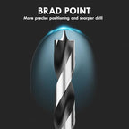 16Pcs 4MM Metric Brad Point Wood Drill Bit Set - size: 0.157" - 16pcs