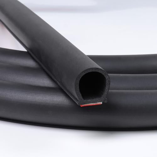 3/4"×3/4" D-Shape Weather Stripping 30FT Bulb Seal Gasket Strip ﻿ - size: 30 Feet