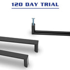 6 Pack 3.75 Inch Matte Black Cabinet Pulls, Kitchen Hardware - color: Matte Black, size: 3.75"/96MM Hole Center, style: 6 Pack