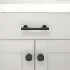 10 Pack Matte Black Cabinet Pulls 3 Inch(76mm) Kitchen Cabinet Handles Solid Zinc Alloy Cabinet Hardware Drawer Pulls - color: Matte Black, size: 3" Hole Center