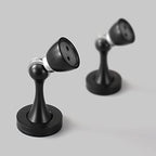 Solid Mental Magnetic Door Stop, Wall Mounted, Black, 2 Pack - color: 2 PCS Black