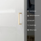 6 Pack 3.75 Inch Brushed Gold Cabinet Pulls, Kitchen Hardware - color: Brushed Gold, size: 3.75"/96MM Hole Center, style: 6 Pack