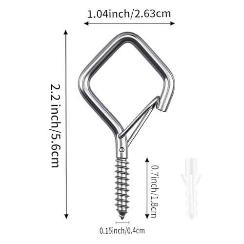 58 Pcs 304 Stainless Steel Ceiling Hooks for Plants & Lights - size: 58PCS