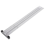 Ultra Precision Marking T-Rule Hole Ruler Stainless Scribing Mark Carpenter Line Carpenter Measuring Tool(16 inches) - size: 16 inches