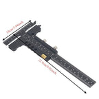 Fine Tuning T Shaped Woodworking Ruler, Aluminum Alloy Marking Gauge Scribing Tool for Precision Woodworking