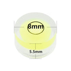 JYK Bubble Level 8x5.5mm 20pcs, Mini Circular Spirit Levels for Leveling Camera Tripod Telescope Workshop Turntable