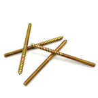 12 Pack 1/4-20 x 4 Inch Hanger Bolts 1/4-20" Double Headed Bolts 1/4 Wood Dowel Screw Self-Tapping Screw Hanger Bolts for Furniture Screws Threaded Rods Bolt 100mm Length - size: 1/4-20"x4"-12PCS