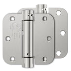 Luxbaro 2 Pack Self Closing Door Hinges 3.5 Inch, Adjustable Tension - color: Brushed Nickel-5/8'', size: 3.5" 2 Pack