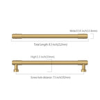Asidrama Champagne Bronze Kitchen Cabinet Pulls,7.5 Inch,10 Pack - color: Champagne Bronze, size: 7.5" Hole Center