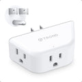 TROND Outlet Extender, 3 Way Angled Outlet Splitter for Bathroom Kitchen - color: White, size: 3AC-3 Prong Plug, 1 Pack