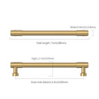 Asidrama Champagne Bronze Kitchen Cabinet Pulls,6.3 Inch,10 Pack - color: Champagne Bronze, size: 6.3" Hole Center