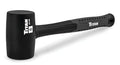Titan 63108 8oz Rubber Mallet, Non-marking Double-faced Solid Head, 11.5" Shock Absorbing Fiberglass Handle with Textured Grip - style: 8oz Black