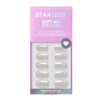 BTArtbox Press On Nails, Vanilla Glazed, Short Square, White Chrome, 32Ct - color: A-Vanilla Glazed