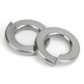 100Pcs 6# Spring Lock Washer, 304 Stainless Steel - color: Silver, size: 6#