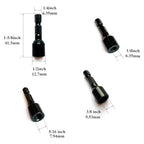 1/4"-20 5/16"-18 3/8"-16 3Pcs Hanger Bolt Driver Double Headed Wood Screws Fully All Threaded Rod Threaded Insert Hexagon Head Drill Driver Bits - size: Driver 1/4"+5/16"+3/8"