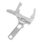 Stubby Adjustable Wrench, Large Opening Wrench Spanner, Aluminum Alloy Wide Jaw Spanner Repair Tool for Bathroom Washbasin Tube Plumbing Automotive